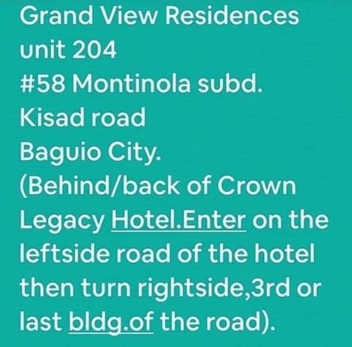 Grandview Residences By Vilma-Unit 204 Near Burnham Park Baguio City Екстериор снимка